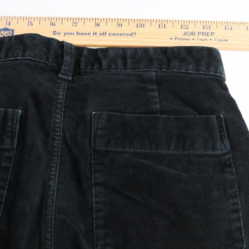 Gap Carpenter Pant Men 28x30 Black Corduroy Double Knee Utility Workwear Pants